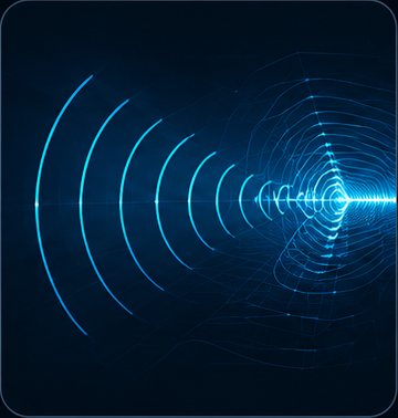 Wi-Fi reflections and interactions visualized as waves
